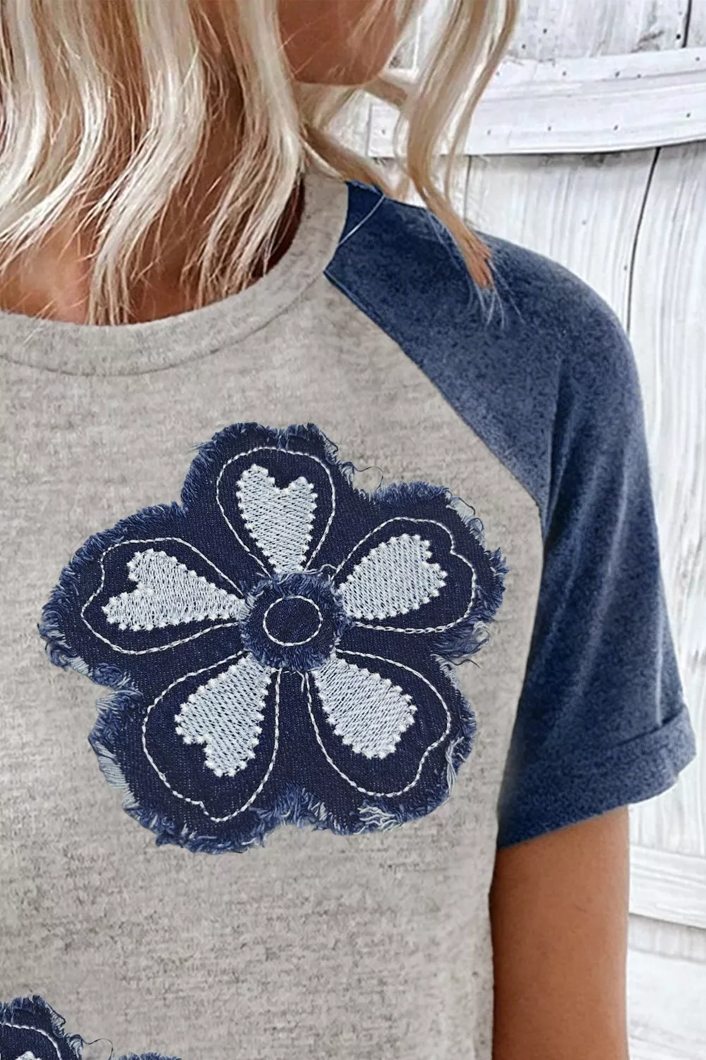 Floral Raglan Sleeve T-Shirt, image 3