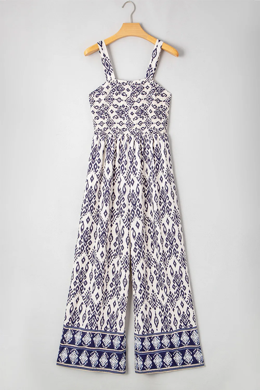 Bohemian Print Wide Leg Jumpsuit, image 8