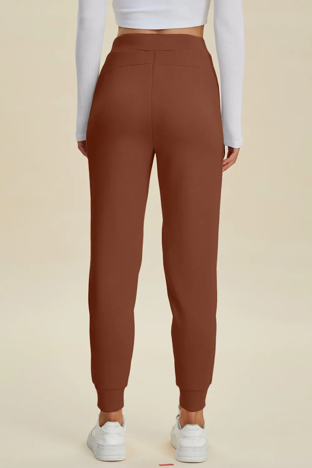 Full Size Air Scuba Drawstring High Waist Joggers, image 8