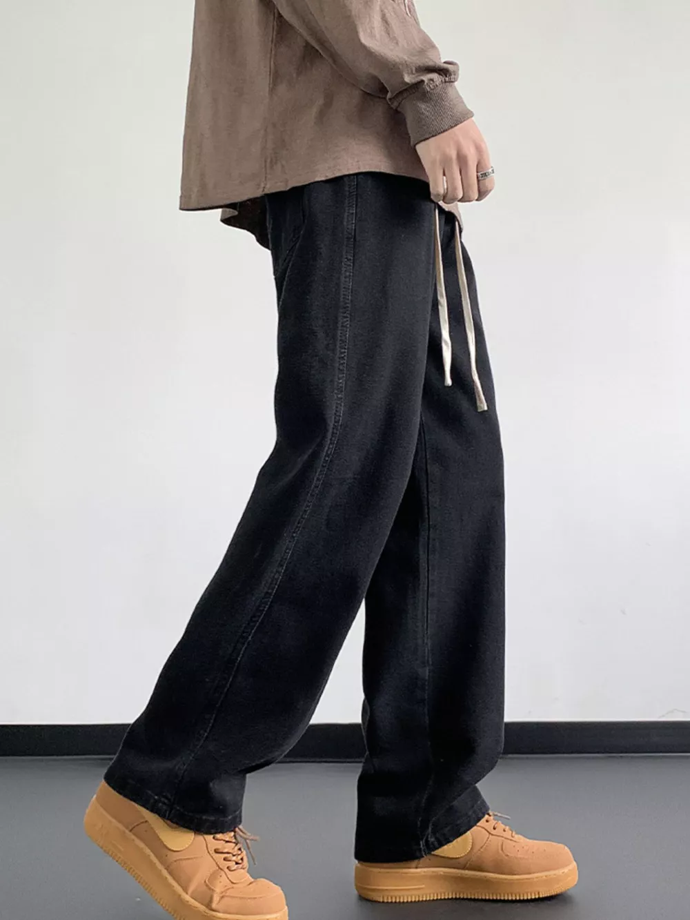 Men's Full Size Wash Loose Fit Jeans Plus Size, image 5