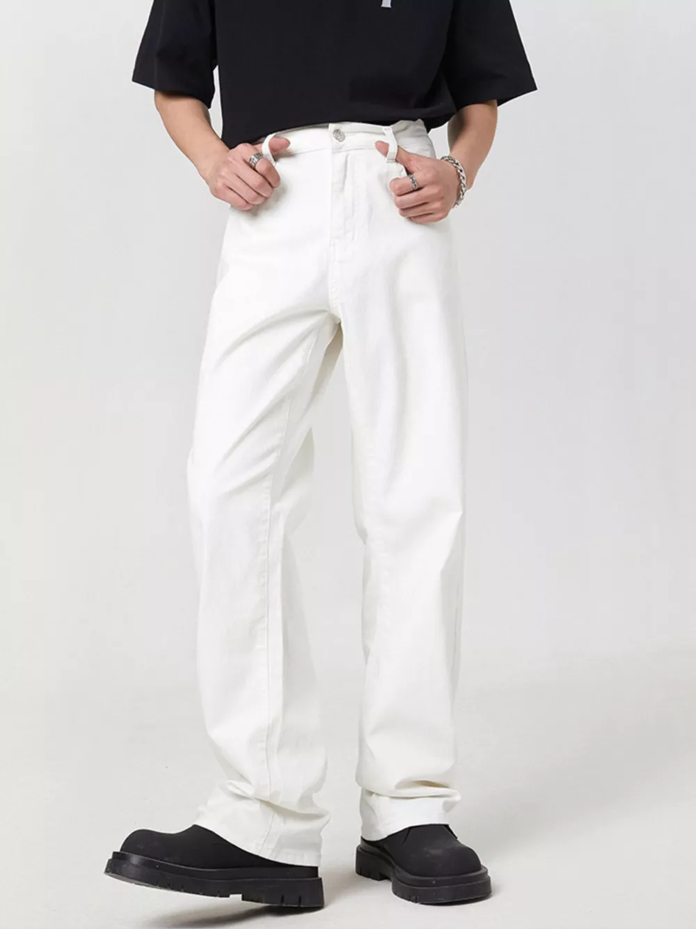 Men's Full Size Wide Leg Jeans Plus Size, image 3