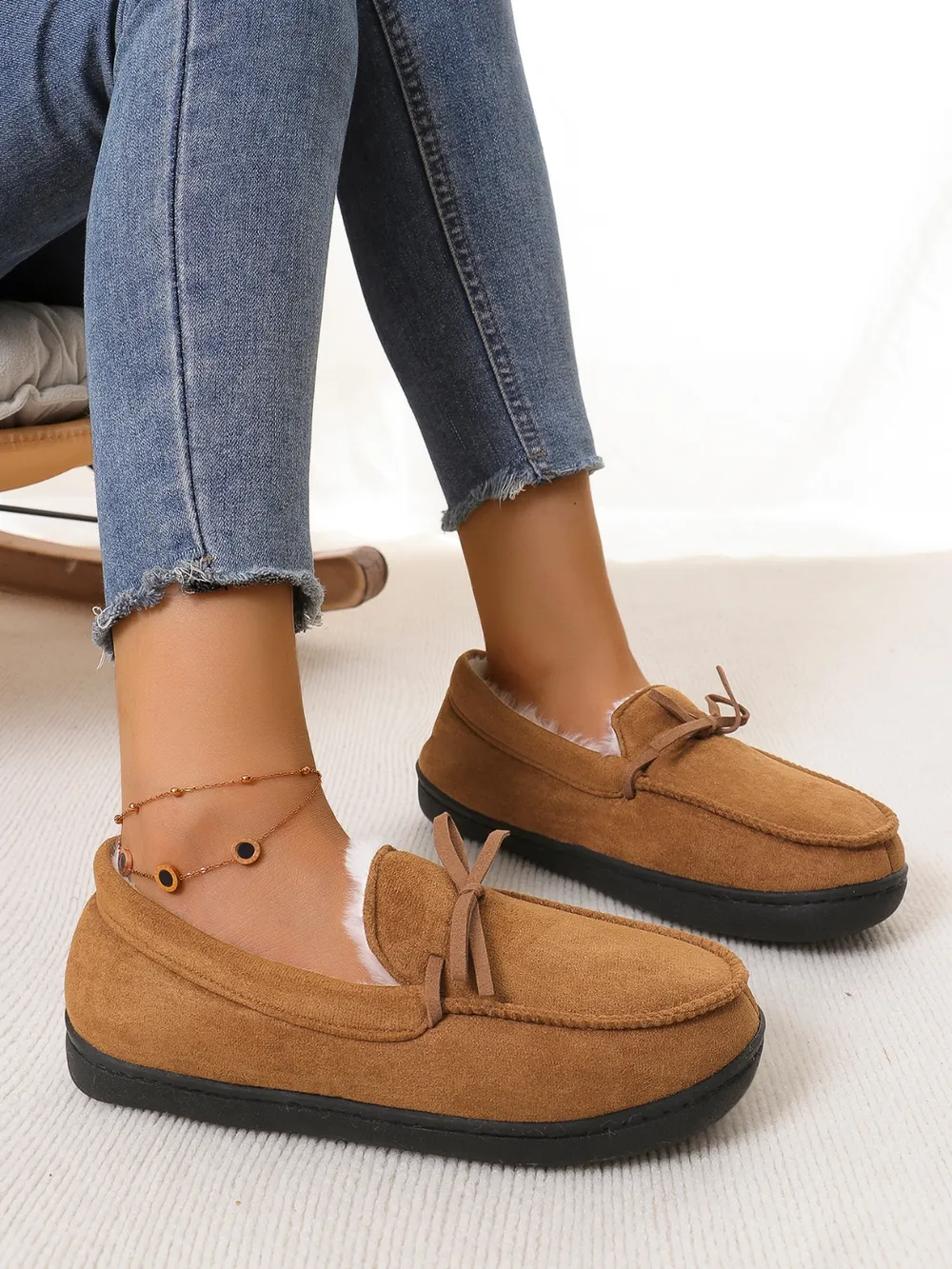 Bow Round Toe Flat Slip-Ons, image 14