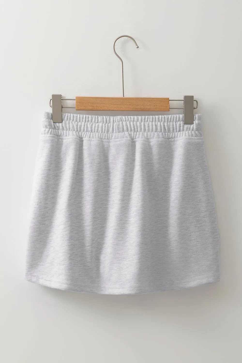 French Terry Drawstring Mini Skort with Pockets, image 10