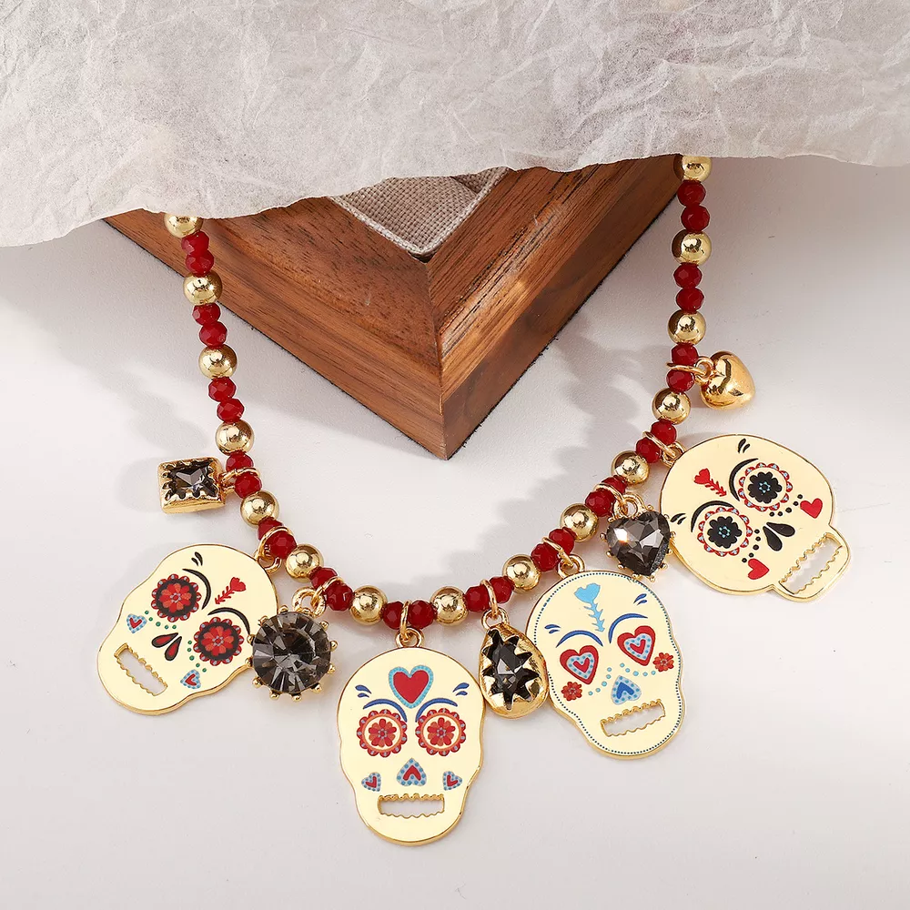 18K Gold-Plated Halloween Charm Necklace, image 9