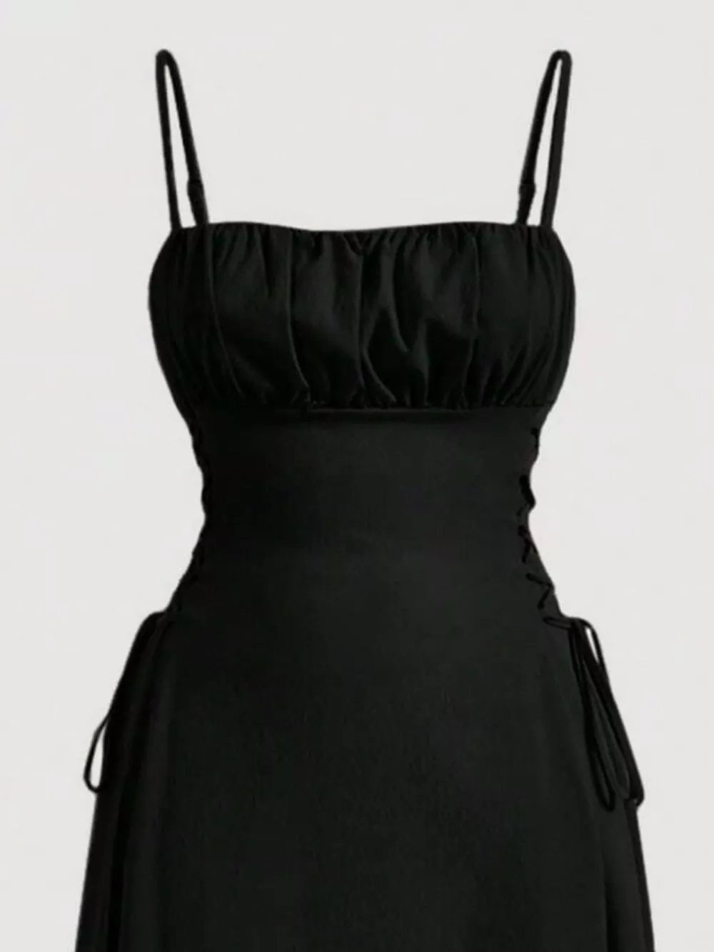 Lace-Up Side A-Line Cami Dress, image 21