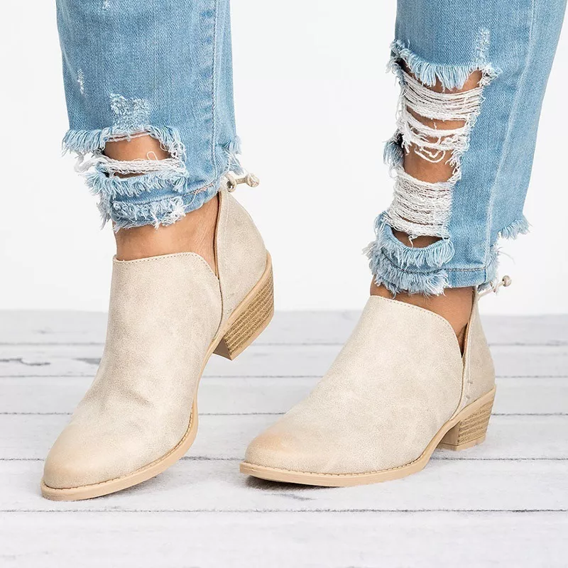 Point Toe Block Heels Boots, image 5