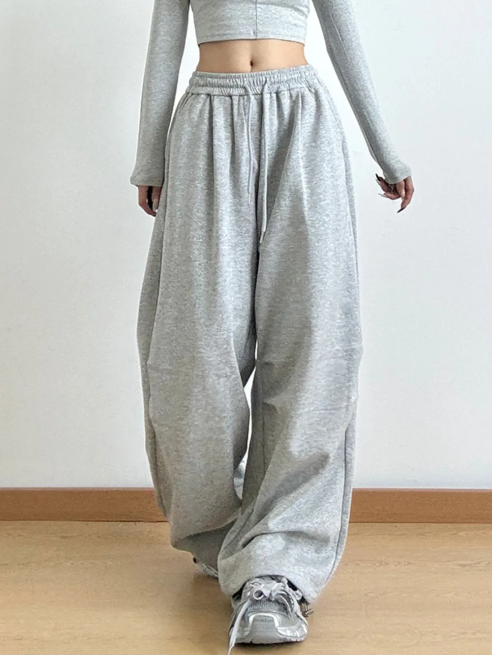 Drawstring Wide Leg Pants, image 6