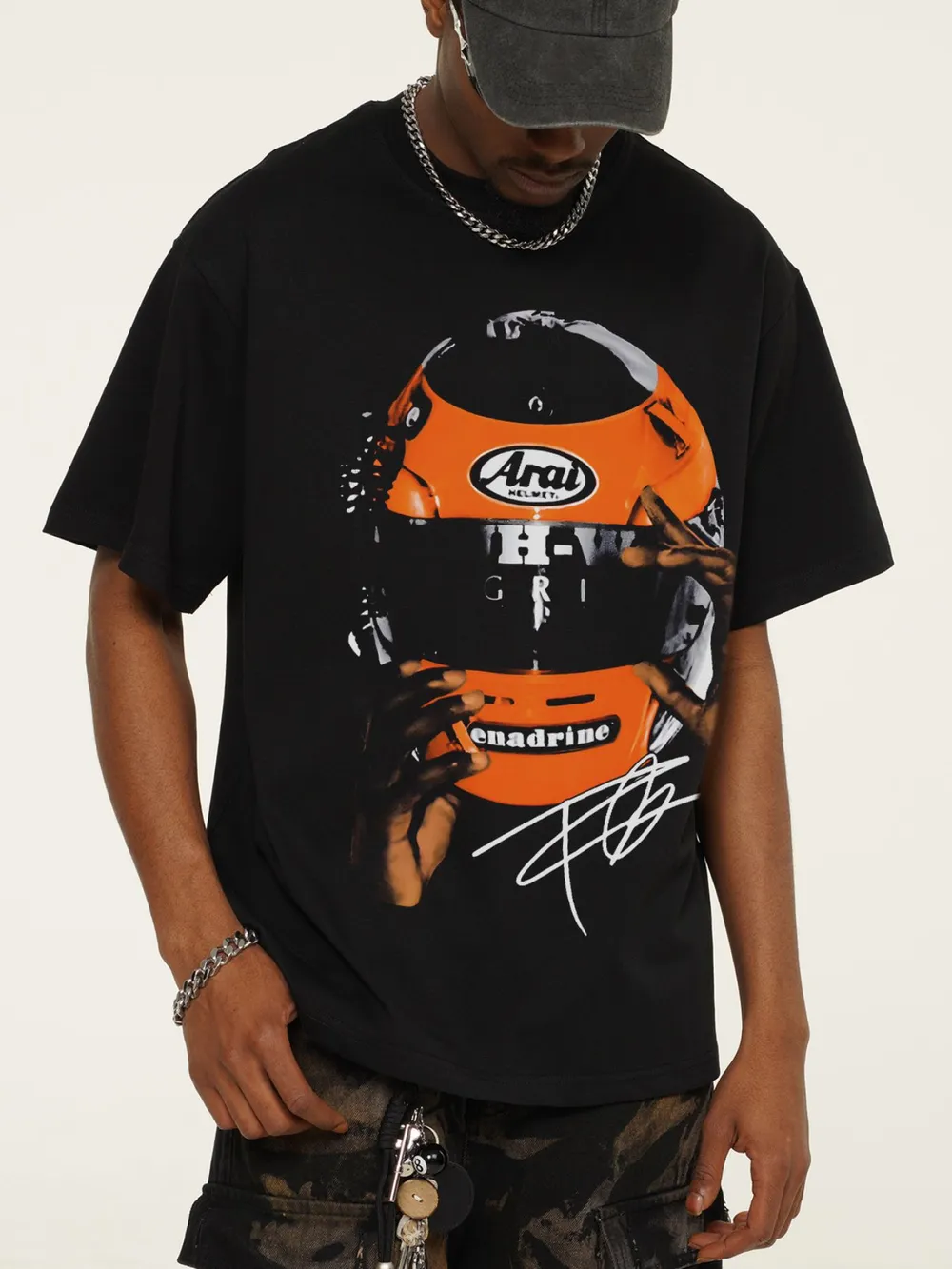 Men's Graphic Round Neck Short Sleeve T-Shirt, image 2