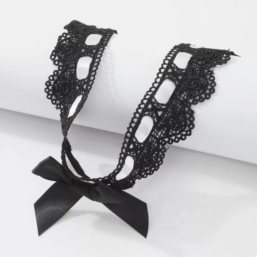 Lace Bow Choker Necklace, image 4