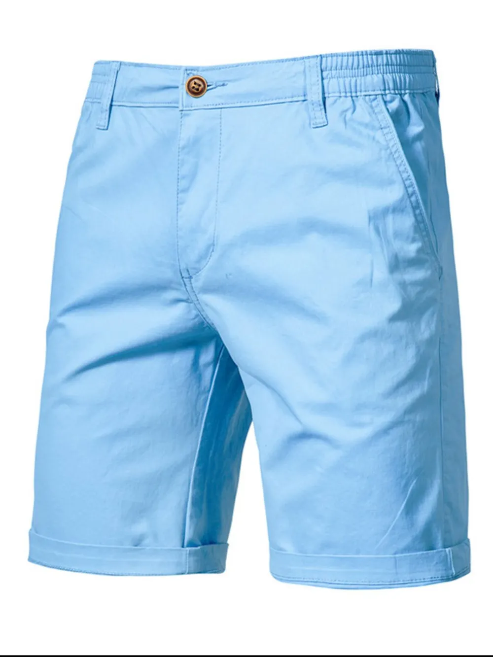 Men's Elastic Waist Shorts with Pockets, image 9