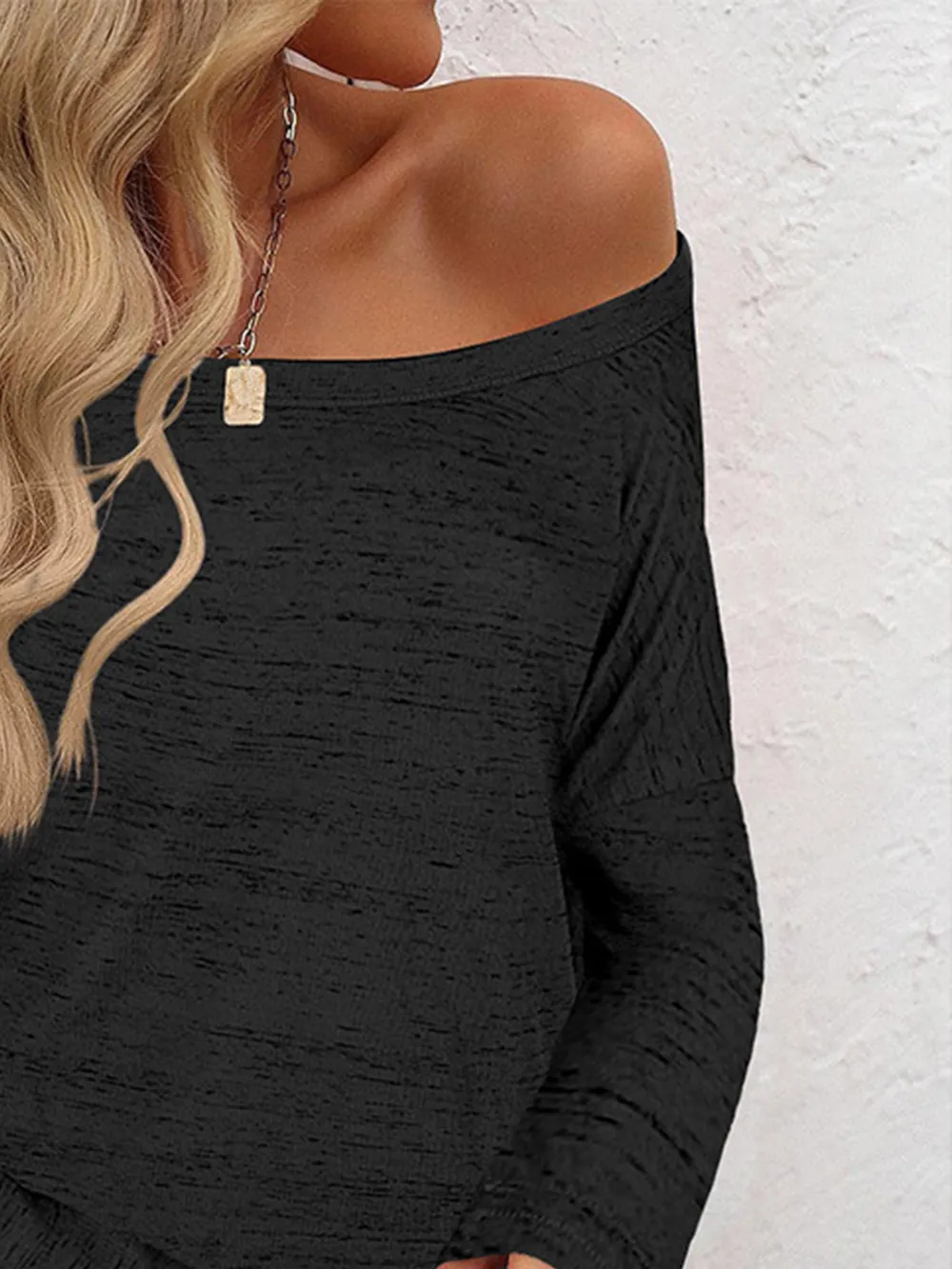 Full Size Heathered Long Sleeve Top, image 6
