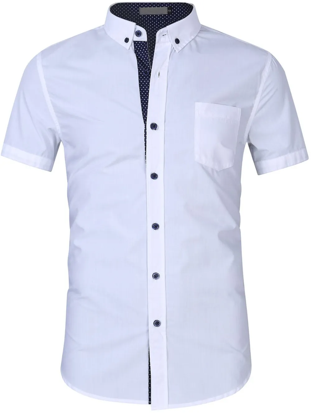Men's Button Up Short Sleeve Shirt, image 6