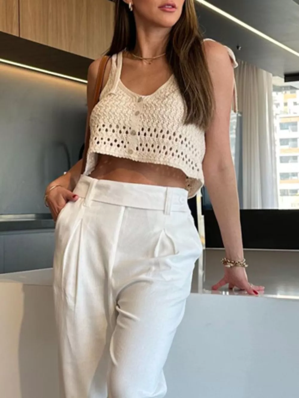 Crochet Knit Cami, image 2
