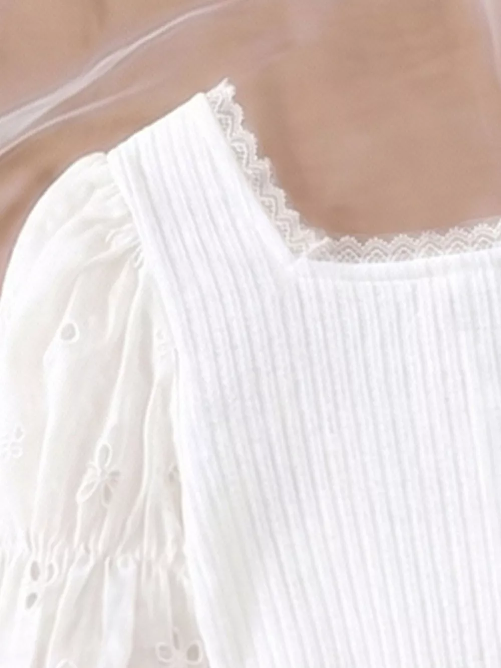 Children's Ribbed Knit Top and Shorts Set, image 2