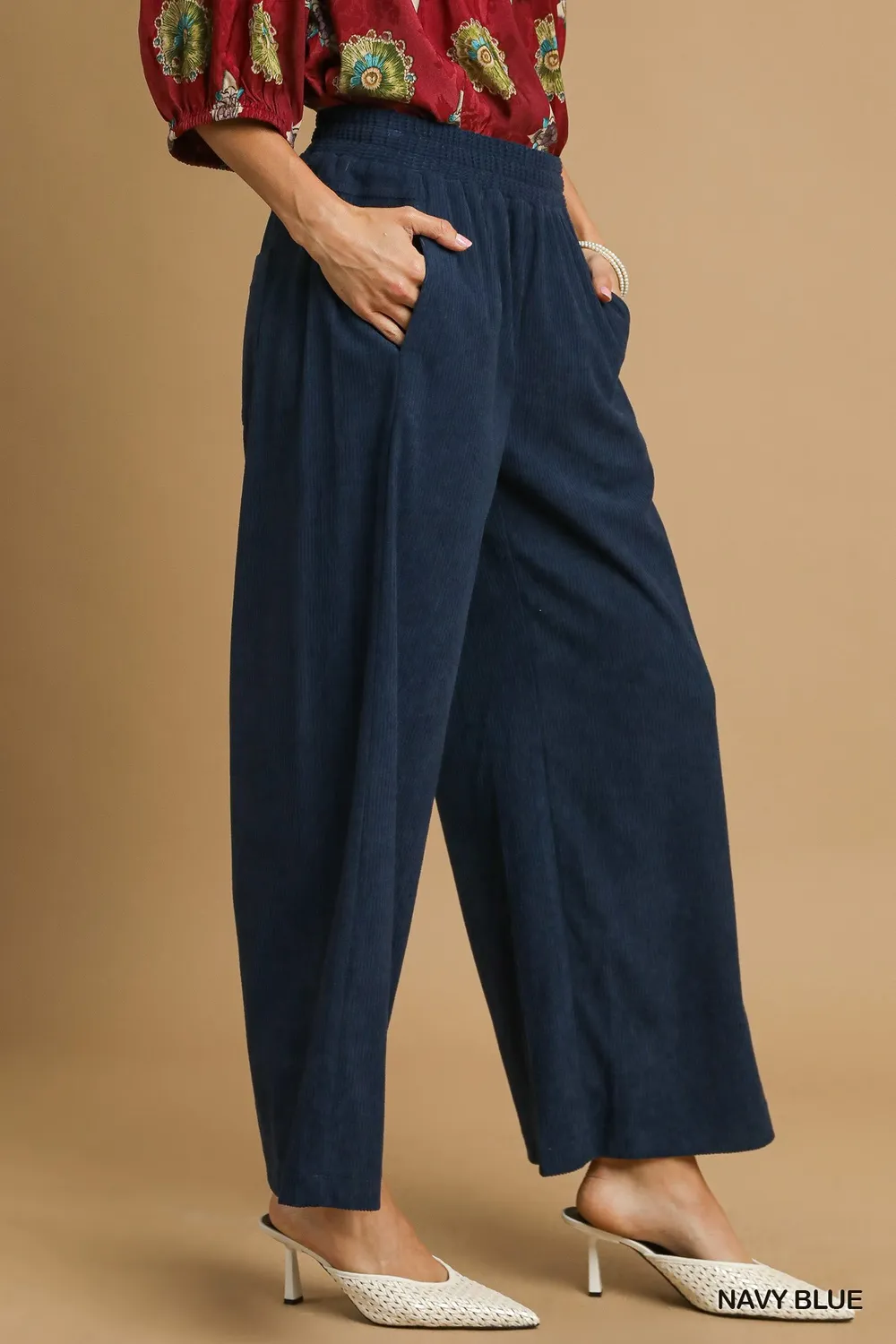 Wide-Leg Corduroy Pants, image 2