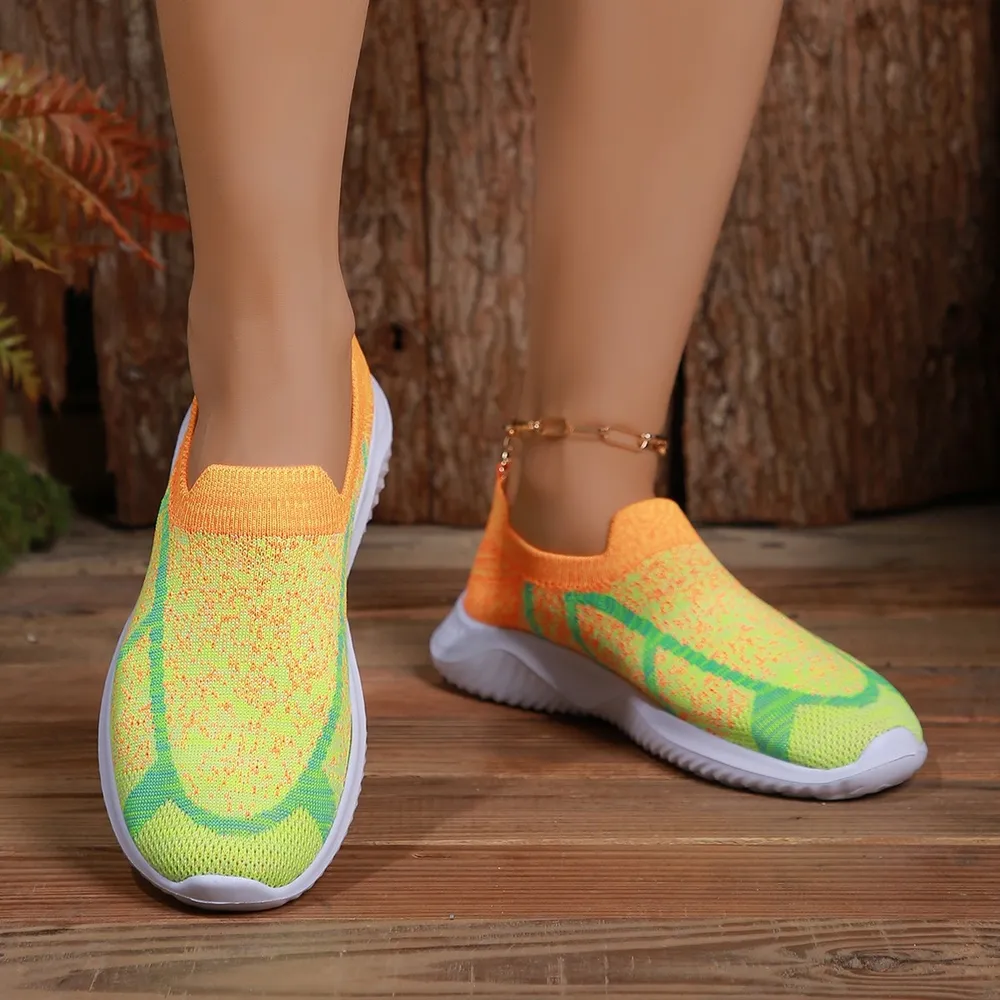 Breathable Mesh Round Toe Sneakers, image 7