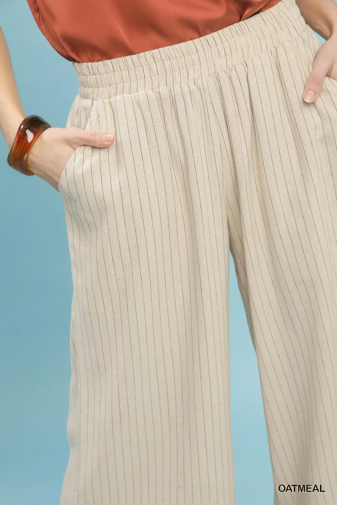Pinstripe Wide Leg Pants, image 6