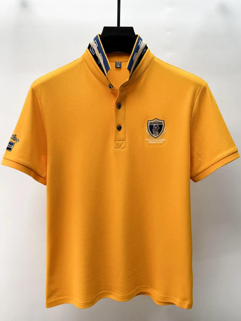 Men's Plus Size Button Detail Short Sleeve Polo, image 11