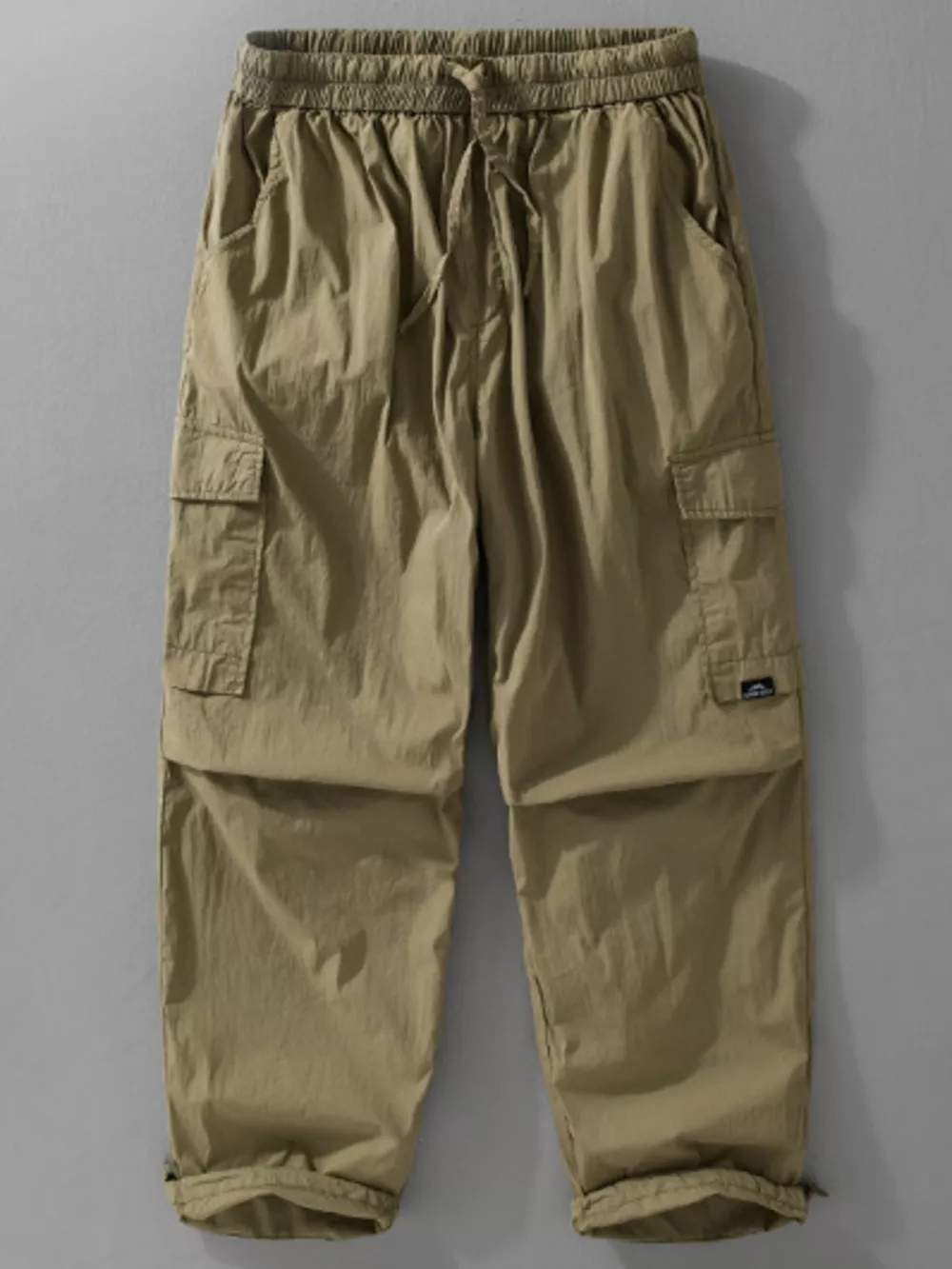 Men's Plus Size Drawstring Wide Leg Pants, image 3