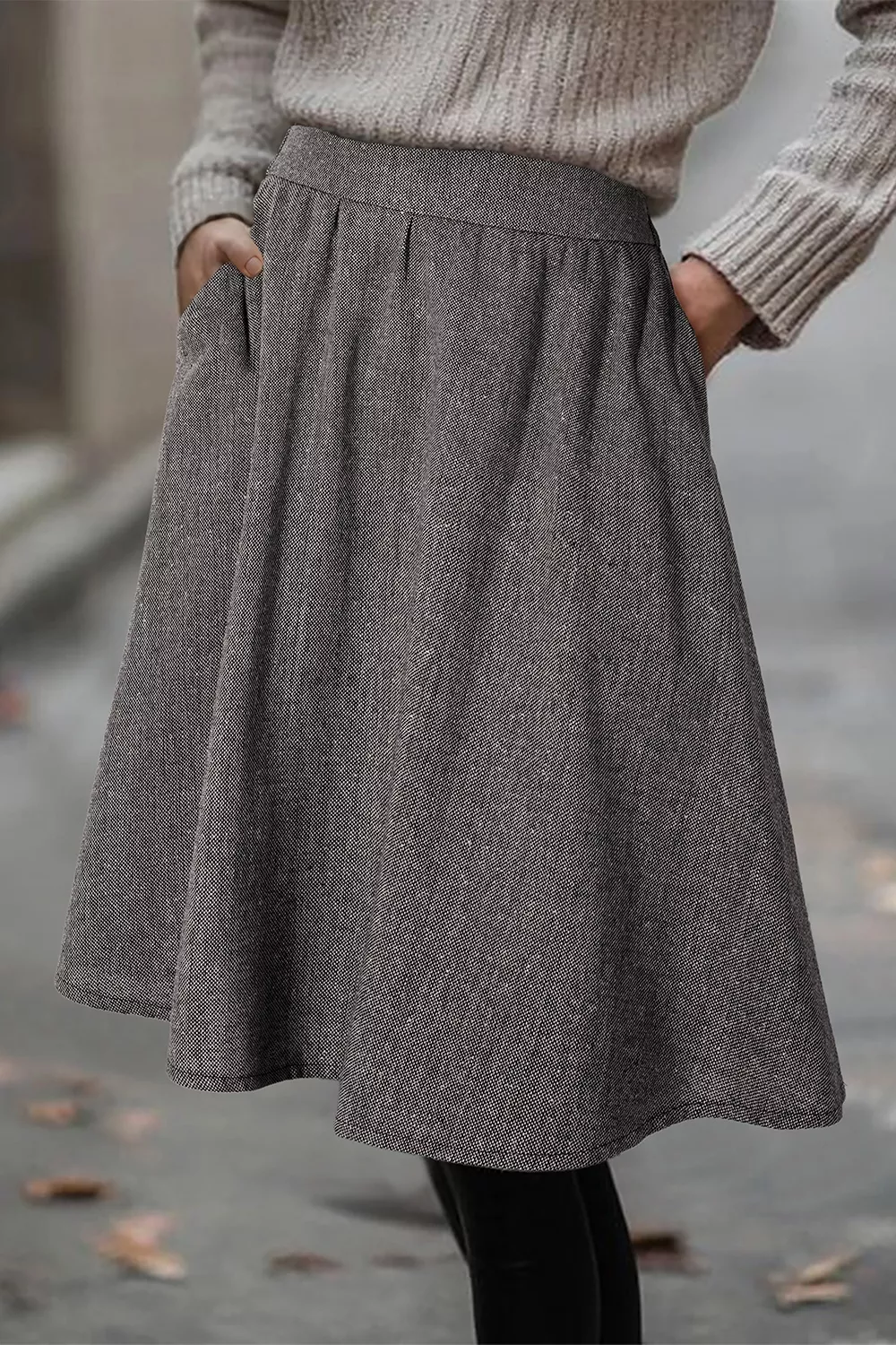 A-Line Textured Skirt, image 10