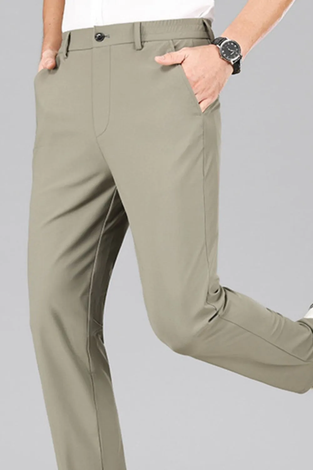 Men's Straight Leg Pants with Pockets, image 4