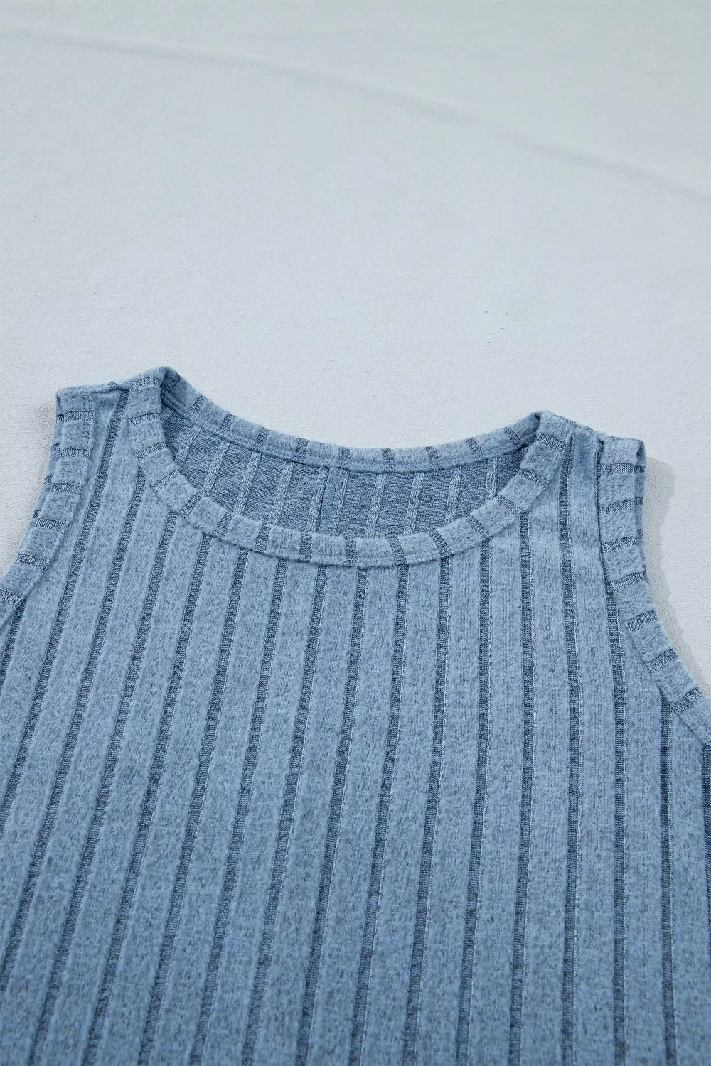 Slim Ribbed Mineral Wash Tank Top, image 5