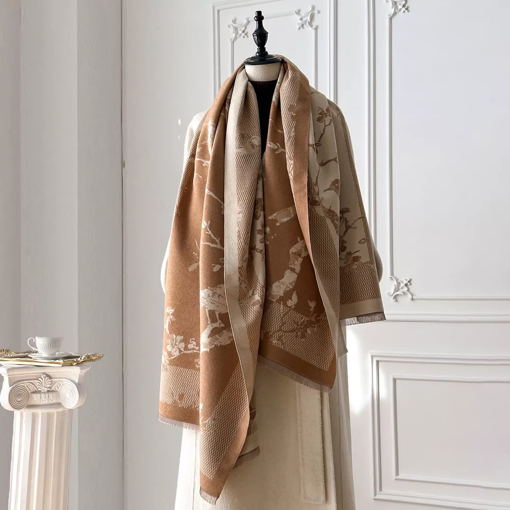 Raw Hem Winter Scarf, image 2