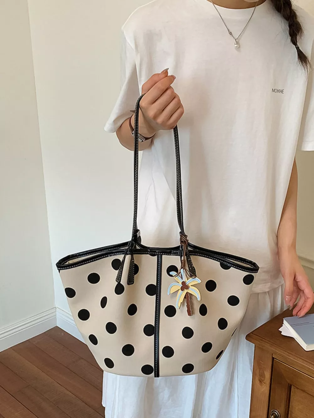 Polka Dot Shoulder Bag, image 4