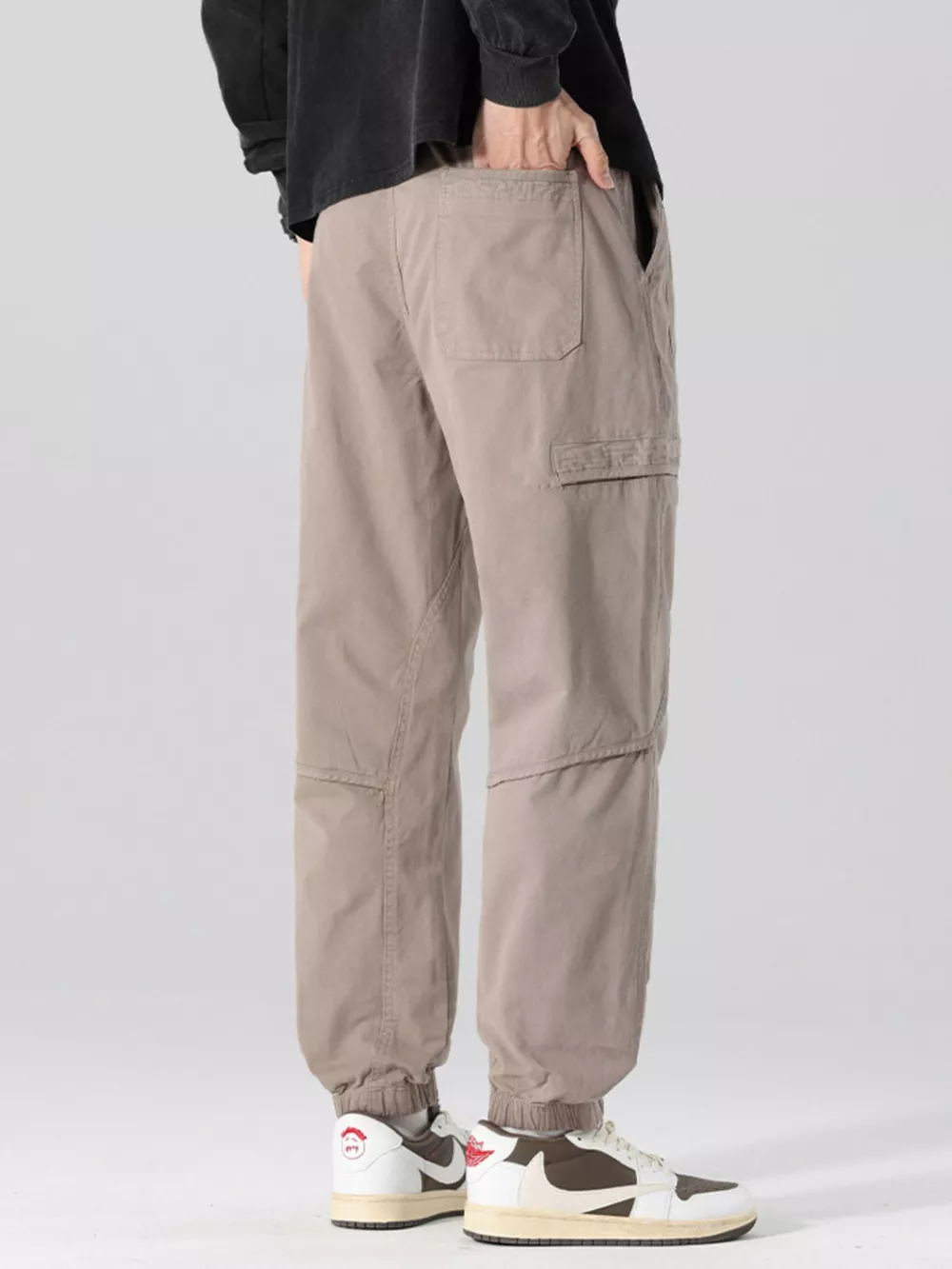 Men's Full Size Drawstring Loose Fit Joggers Plus Size, image 8