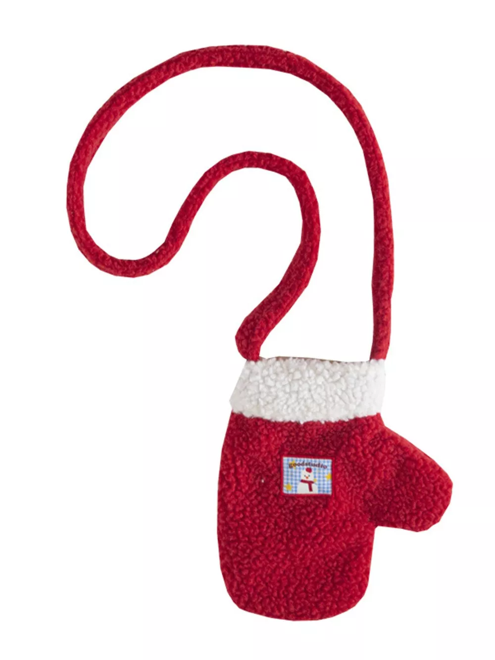 Christmas Mitten-Shaped Plush Crossbody Bag, image 14