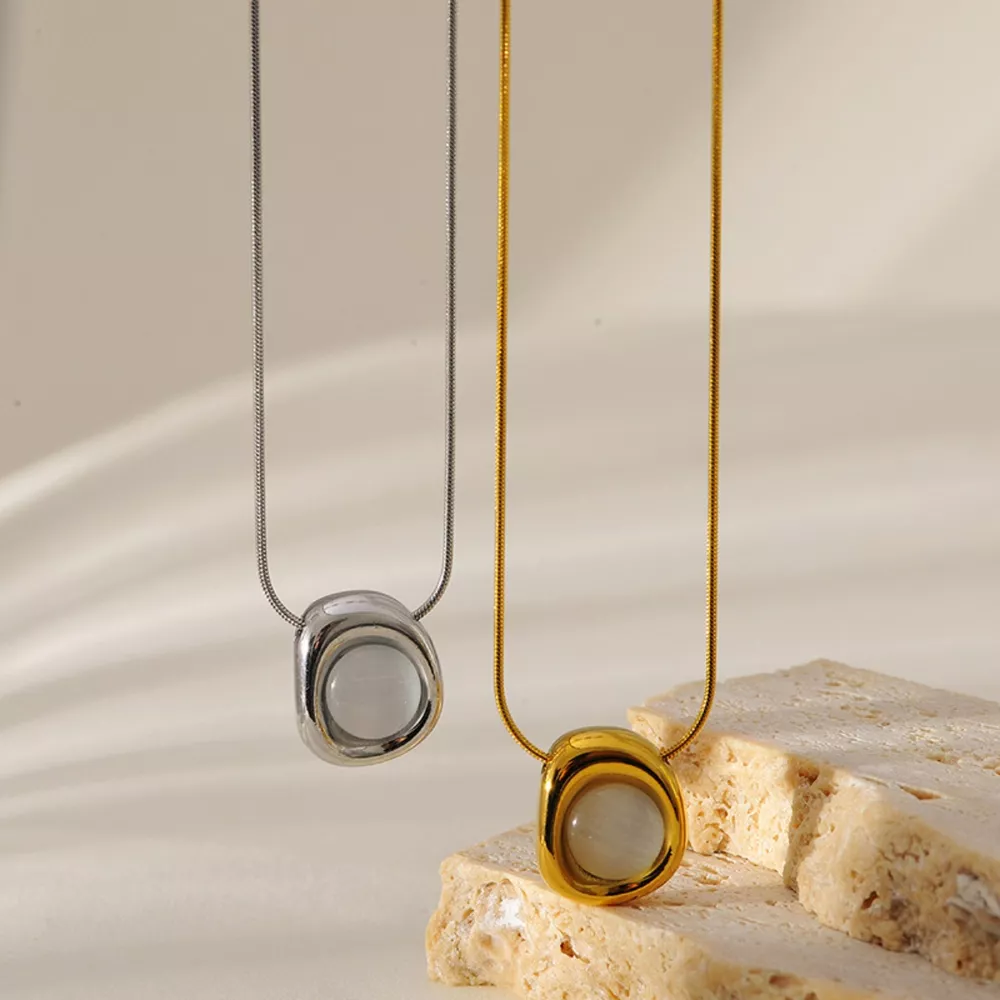 Natural Stone Pendant Necklace, image 4