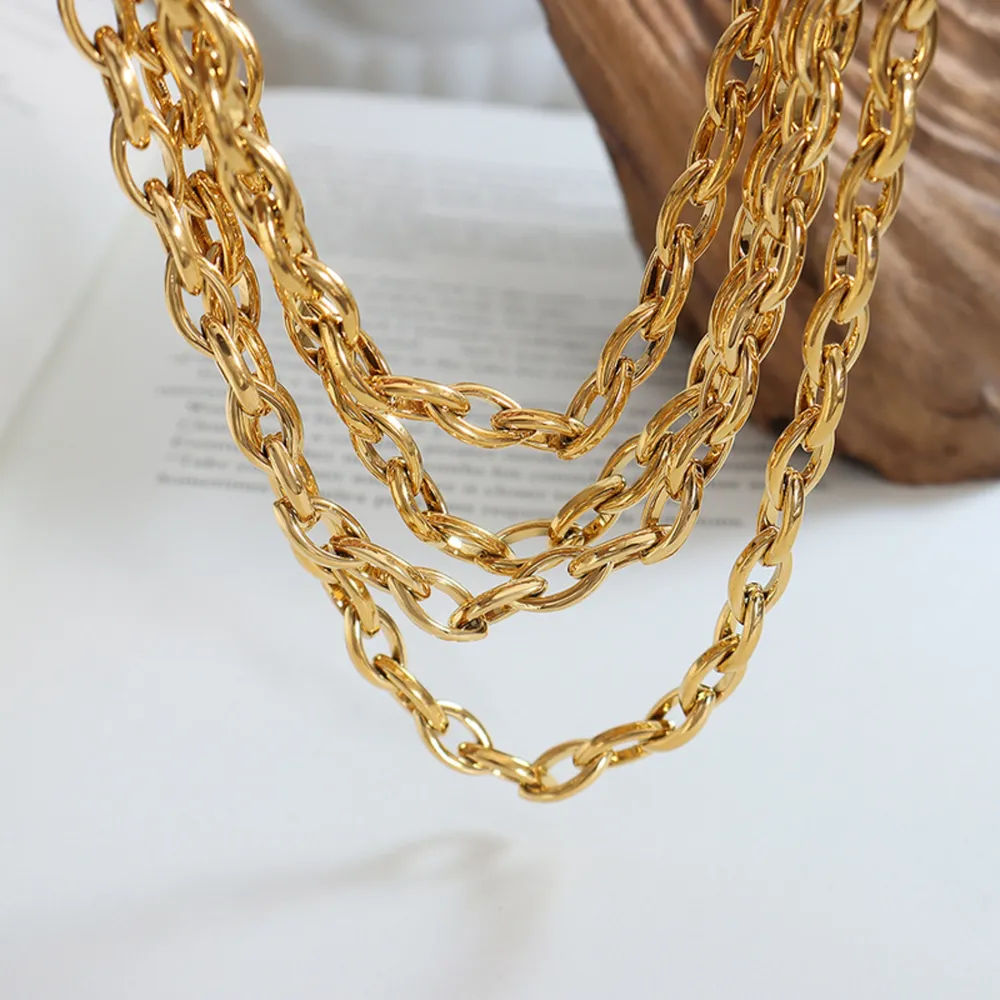 Titanium Steel Chain Necklace, image 4