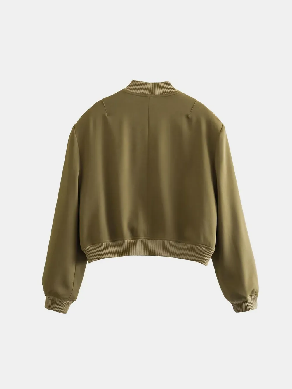 Pocketed Snap Down Baseball Collar Jacket, image 14