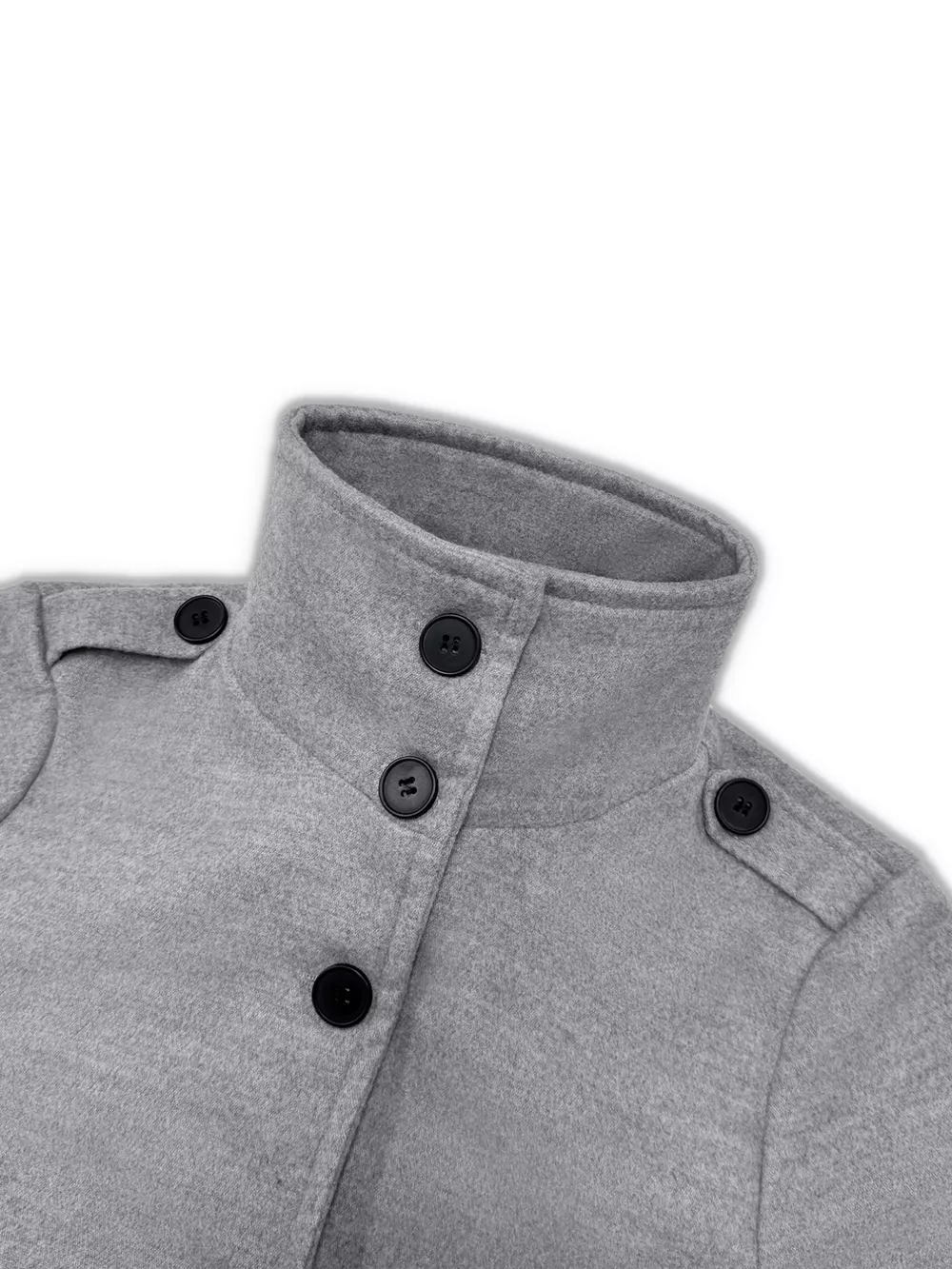 Button-Down Longline Coat with Belt, image 7