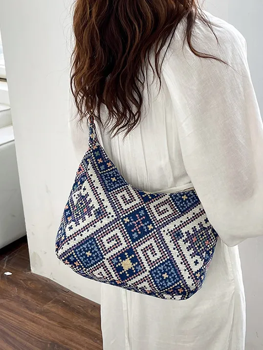 Geometric Adjustable Strap Crossbody Bag, image 7