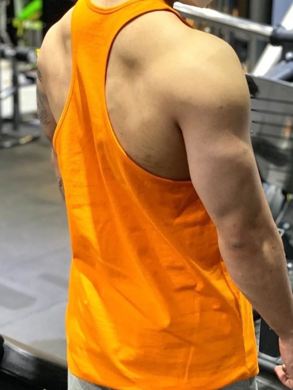 Men's Plus Size Round Neck Racerback Tank, image 5