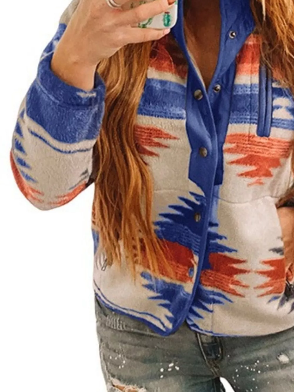Geometric Snap Down Jacket, image 6