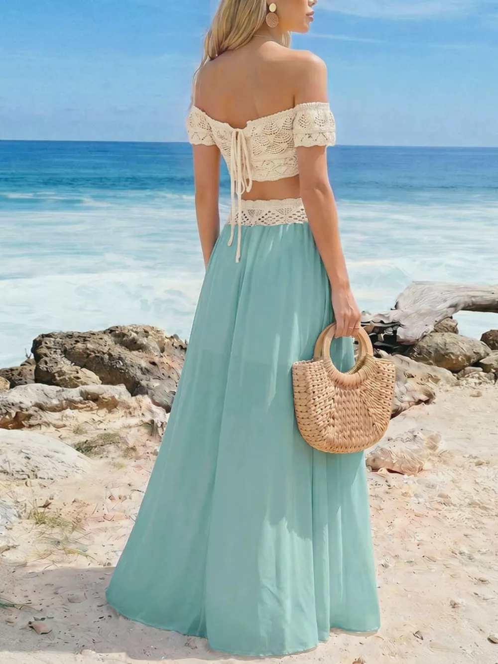 Crochet Top and Maxi Skirt Set, image 13
