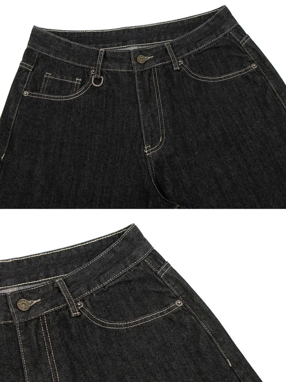 Men's Pocketed Loose Fit Denim Shorts, image 6
