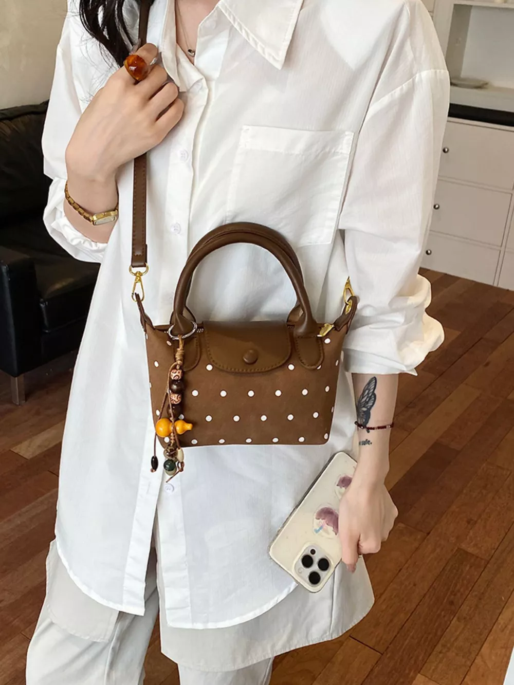Polka Dot Crossbody Bag, image 8