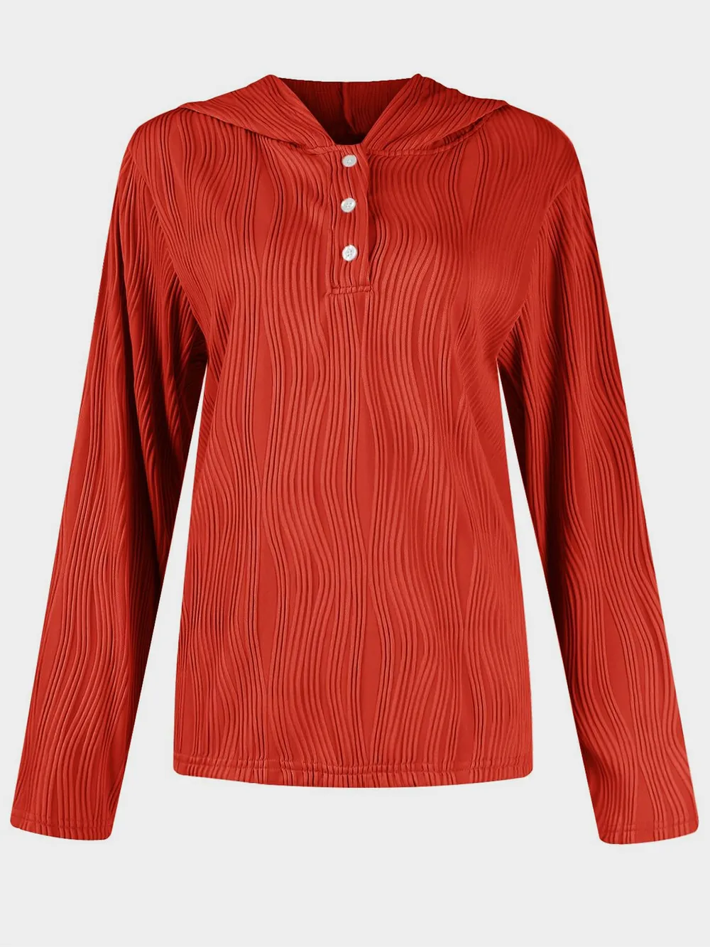 Textured Long Sleeve Hoodie, image 16