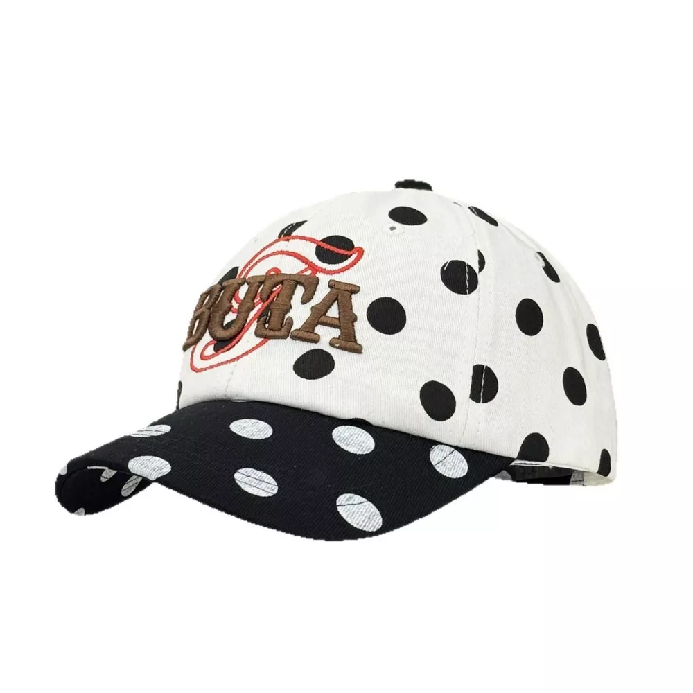 Polka Dot Embroidered Baseball Cap, image 6