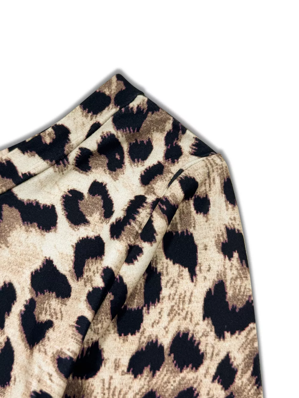 Leopard Print One-Shoulder Top and Pants Set, image 4