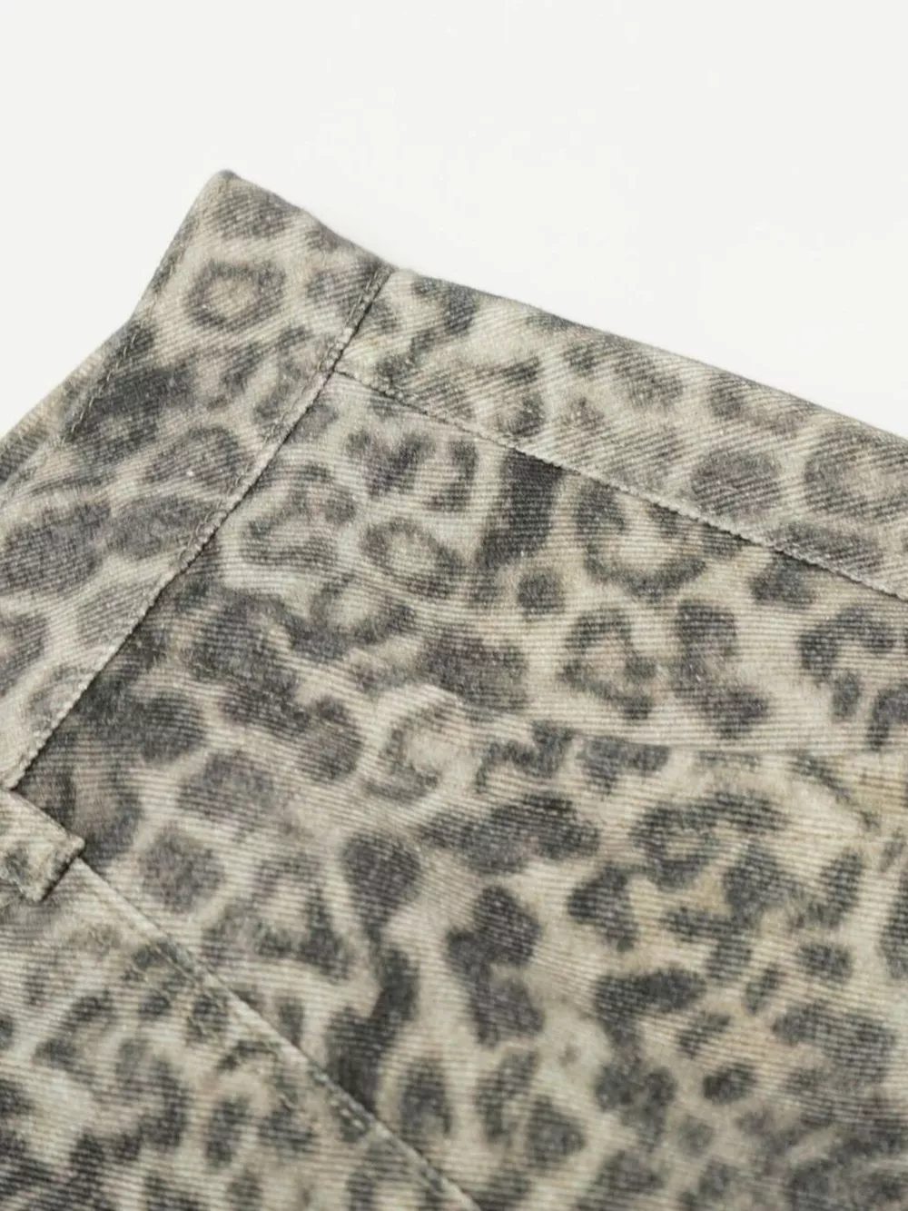Men's High-Waisted Leopard Print Wide-Leg Barrel Pants, image 5