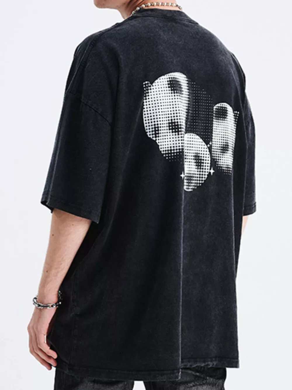 Men's Washed Graphic Oversized T-Shirt