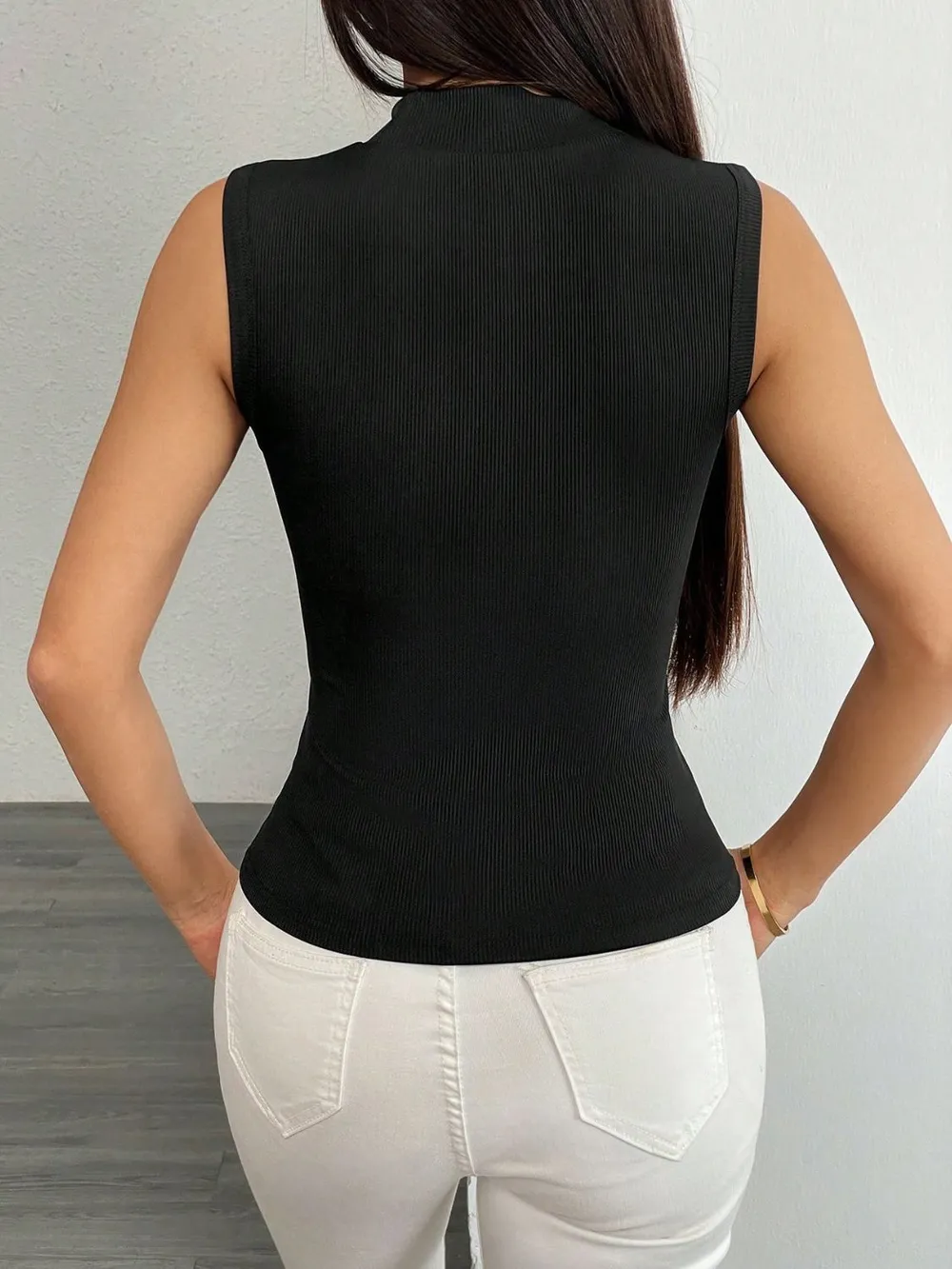Flower Mock Neck Tank, image 6
