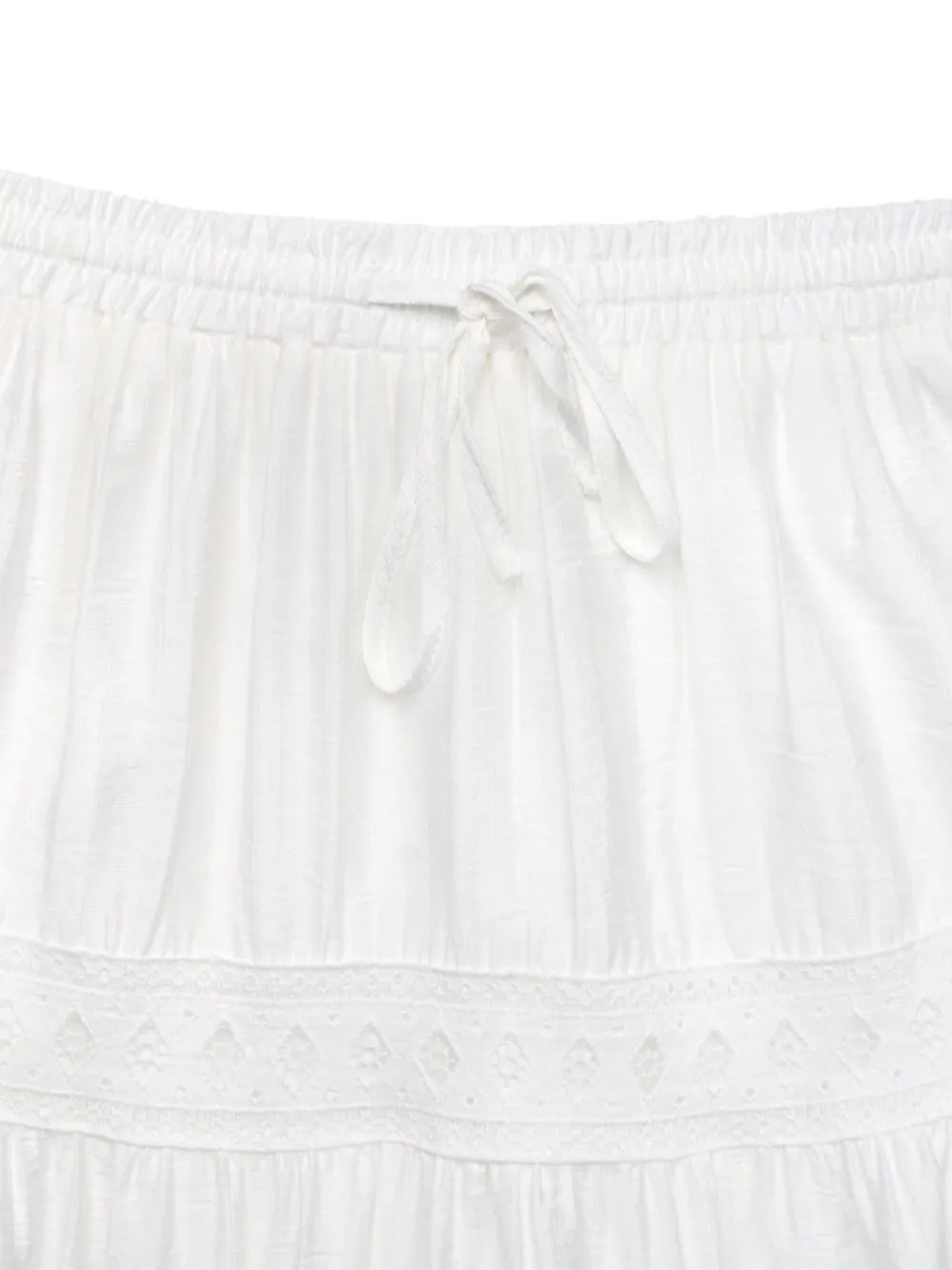 Lace Detail Elastic Waist Skirt, image 4