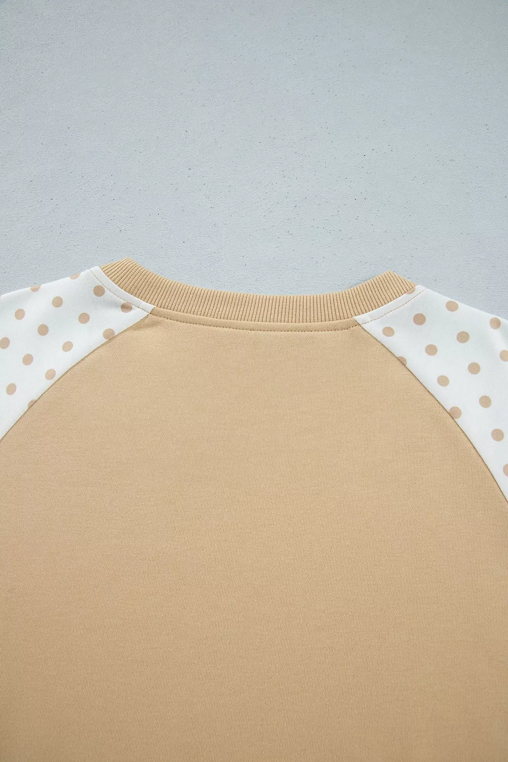 Polka Dot Patchwork Colorblock Long Sleeve Casual Two Piece Pants Set, image 8