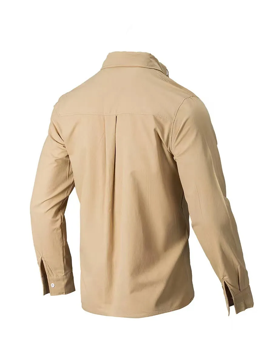 Men's Full Size Collared Neck Button Down Shirt Plus Size, image 6