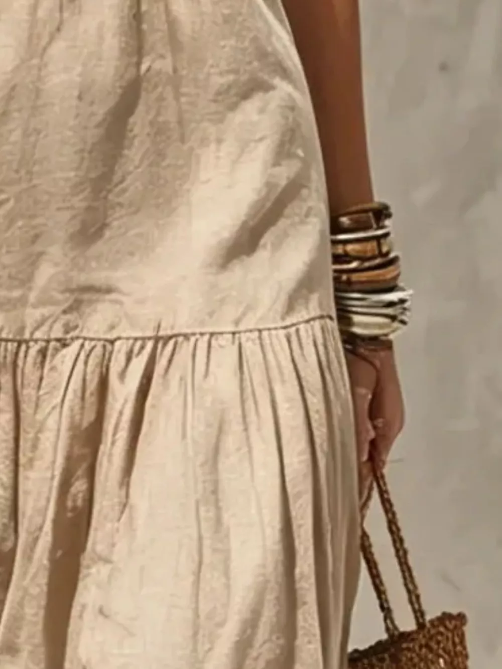 Sleeveless Tiered Maxi Dress, image 8